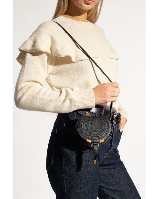 Chlo marcie Nano Shoulder Bag in Black Lyst