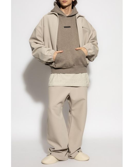 Fear Of God Natural Sweatshirt With Logo for men