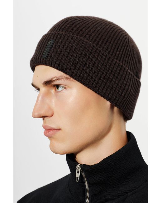 Giorgio Armani Black Cashmere Hat for men