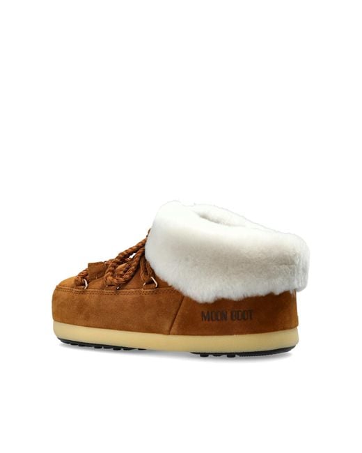 Moon Boot Brown Mb Evx Mule Suede Shoes