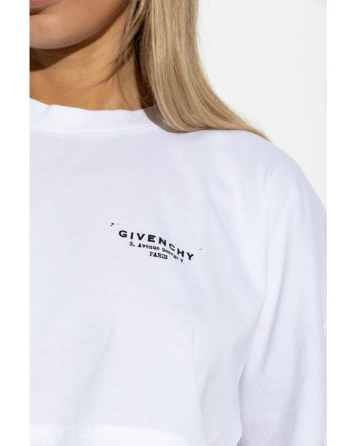 Givenchy White T-Shirt With Logo