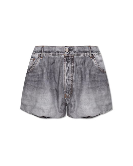 Acne Gray Printed Shorts