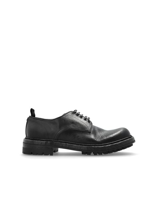 Dolce & Gabbana Black 'Derby' Type Shoes for men