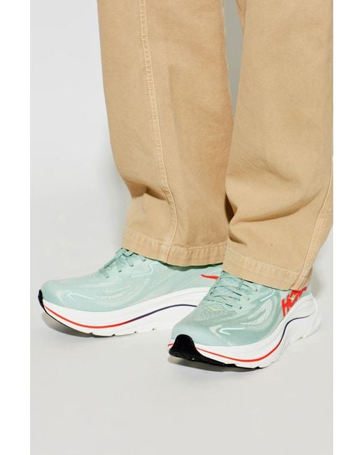 Hoka One One White 'Clifton 10' Sports Shoes for men