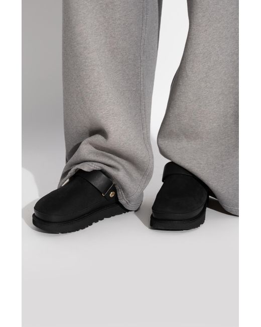 Ugg Black "Goldenstar Villa" Slides