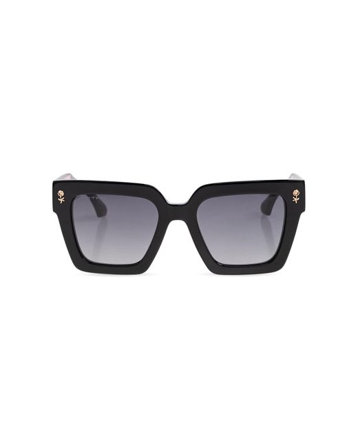 Etro Black "Color Stripes" Sunglasses
