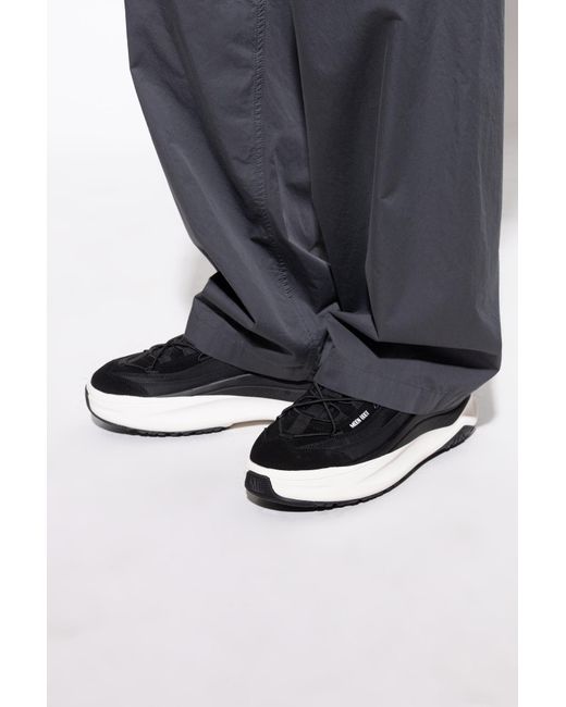 Moon Boot Black 'Moon247' Sports Shoes for men