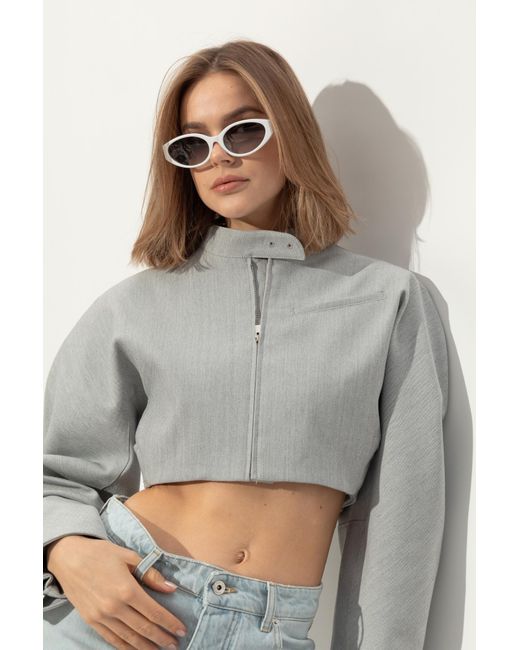 Linda Farrow White Sunglasses