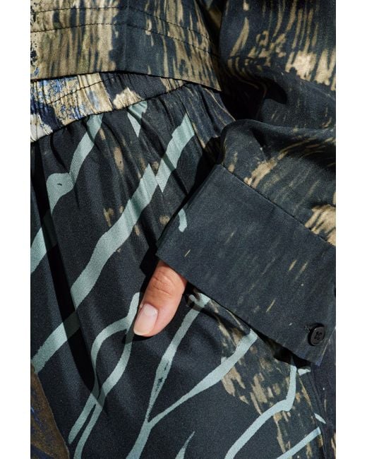 Munthe Multicolor Silk Trousers "Arum"