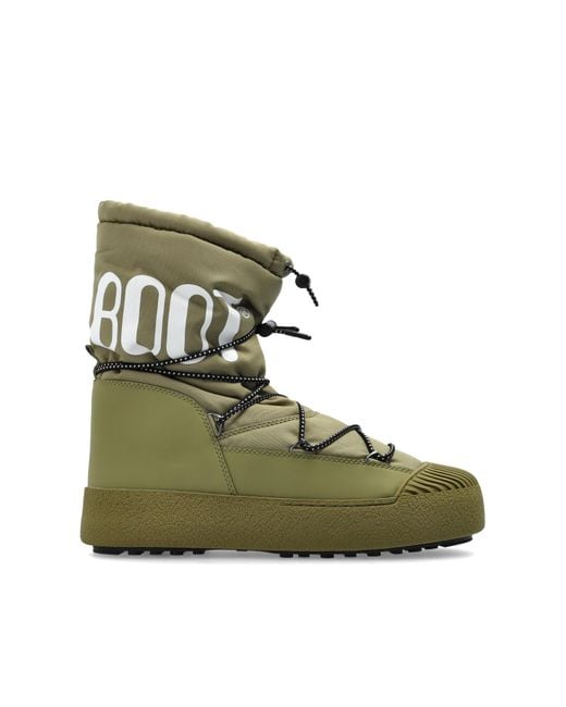 Moon Boot Green Snow Boots Mb Mtrack Polar Nylon for men