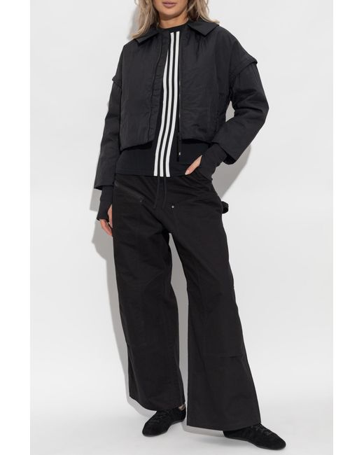 Y-3 Black 'Twill' Cargo Trousers