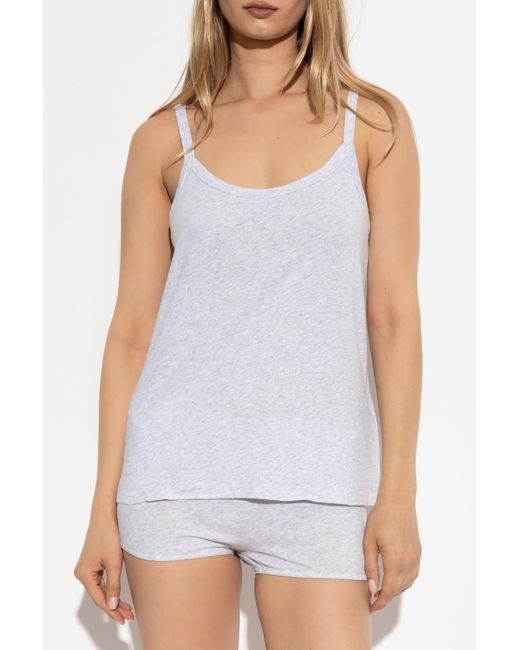 American Vintage Gray Top With Straps