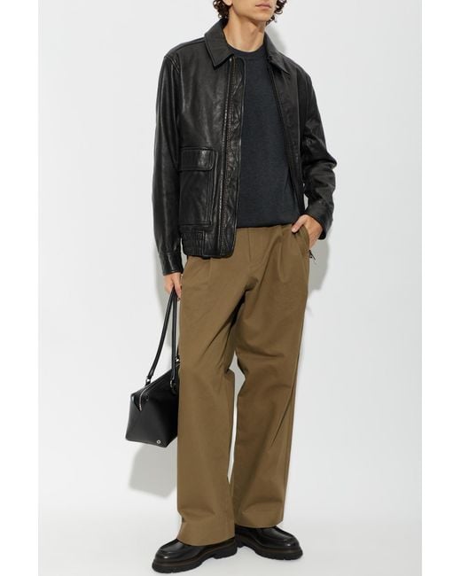 Paul Smith Black Cotton Sweater With A Crew Neck for men