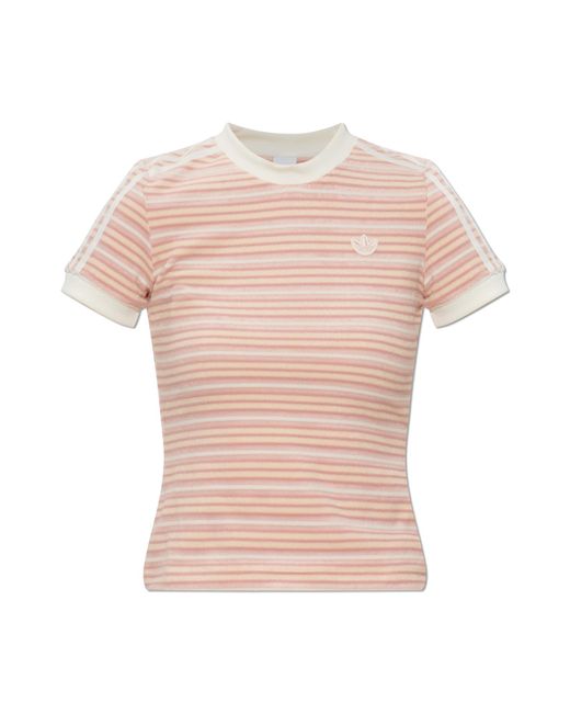 Adidas Originals Pink T-Shirt With Logo