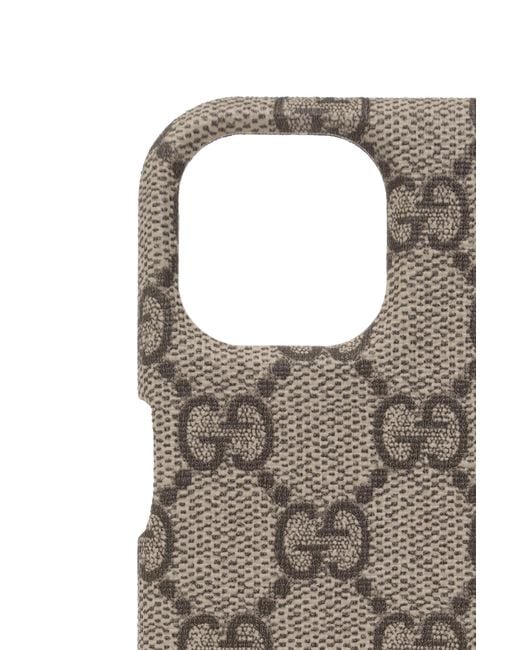 Gucci Iphone 14 Plus Case in Brown | Lyst UK