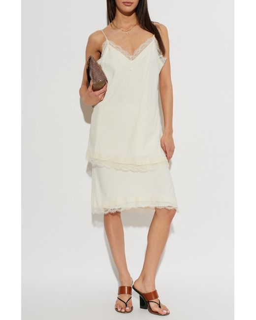Rohe White Top With Lace Inserts