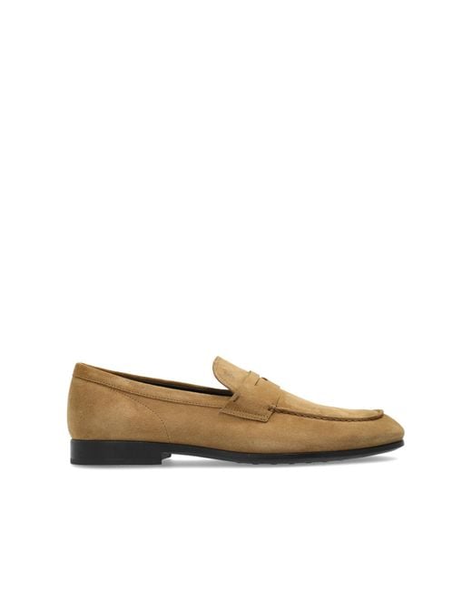 Tod's Brown Loafers Type Shoes for men