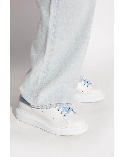 McQueen White Sports Shoes With Logo