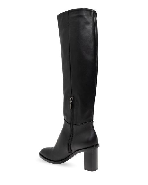 Max Mara Black Leather Boots
