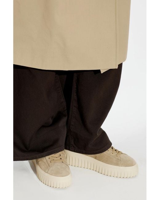 Hogan Brown Leather Sports Shoes