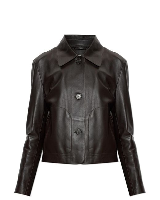 Arma Black Leather Jacket 'Emy'