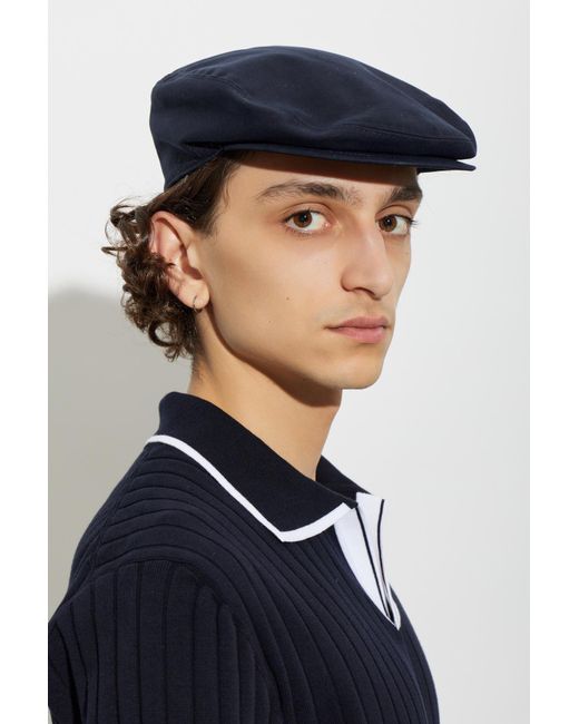 Dolce & Gabbana Black Flat Cap With Appliqué for men