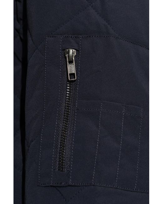 Rethinkit Studios Blue Quilted Bomber Jacket