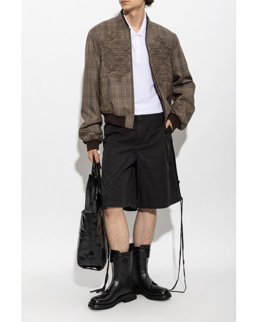 McQueen Black "Biker" Ankle Boots for men