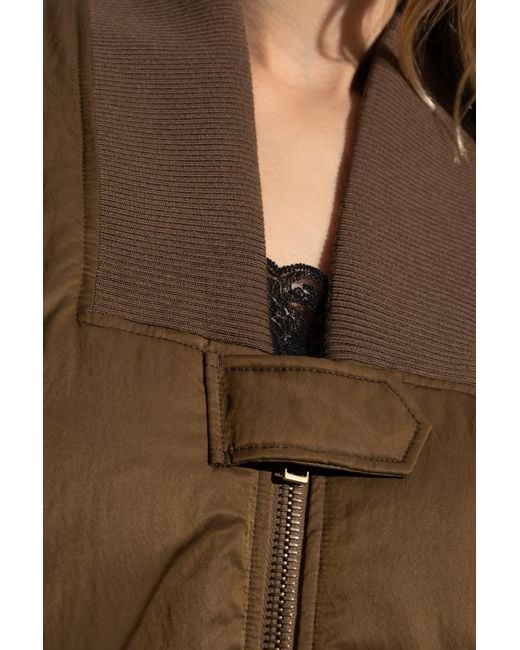 Chloé Brown Bomber Jacket