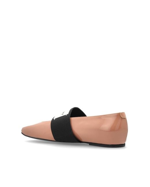 Givenchy White Ballet Flats 'Squared'