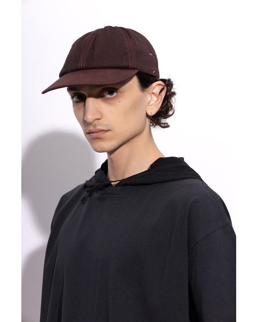Maison Margiela Black Baseball Cap