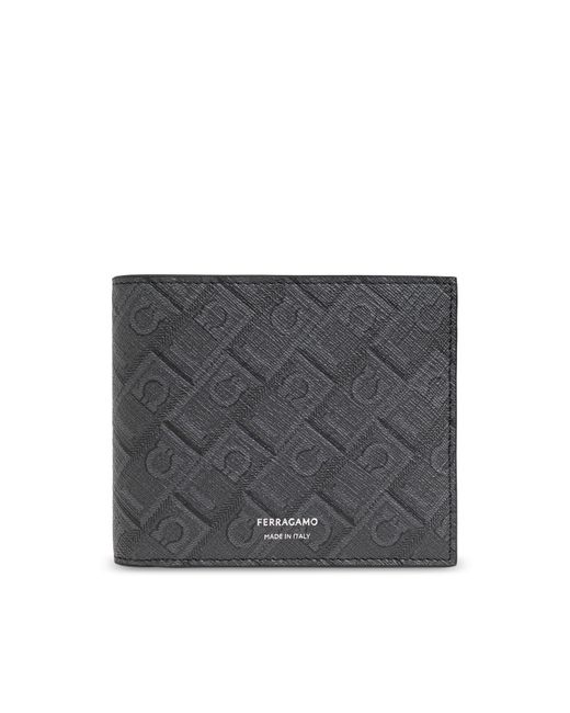 Ferragamo Gray Wallet With Monogram for men