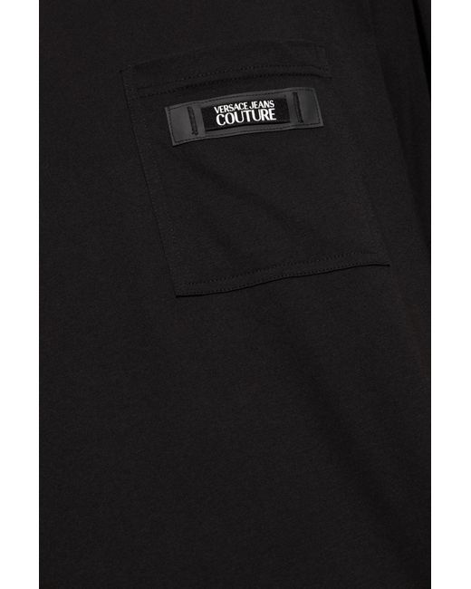 Versace Black T-shirt With Pocket for men