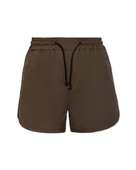 Yves Salomon Green Shorts With Pockets,