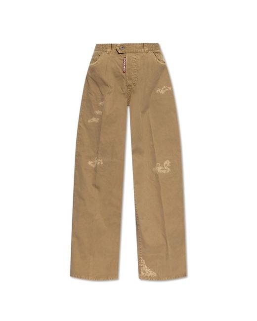 DSquared² Natural Trousers With Pockets