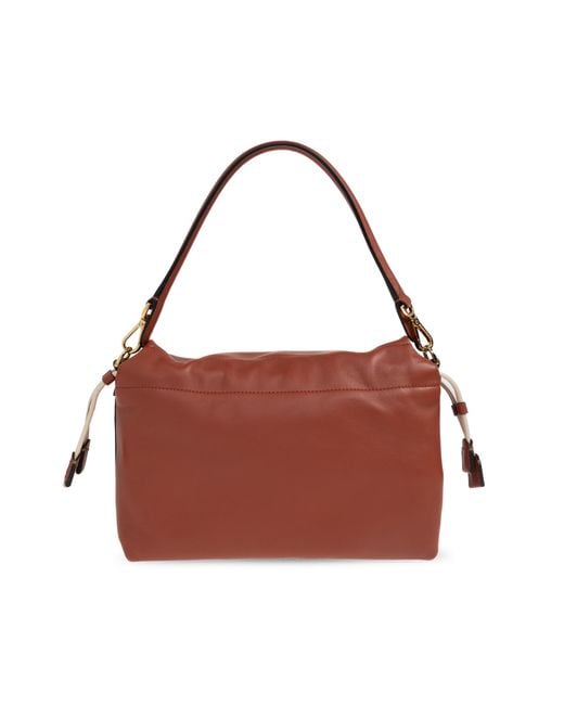 Fendi Brown Shoulder Bag "Mamma Baguette Medium"