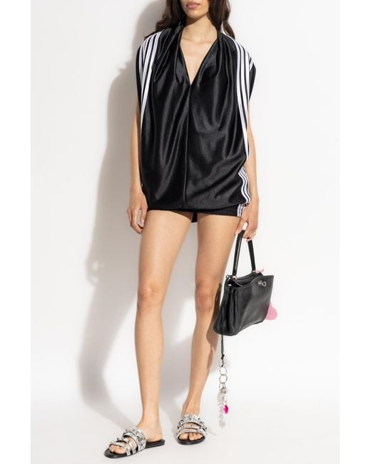 Balenciaga Black Short Dress With A V-Neckline