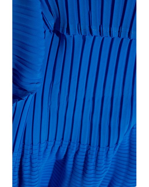 Issey Miyake Blue Pleated Skirt,