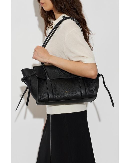 Mulberry Black "Small Soft Bayswater" Bag