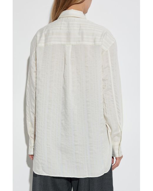 Studio Nicholson White Shirt 'Rouen'
