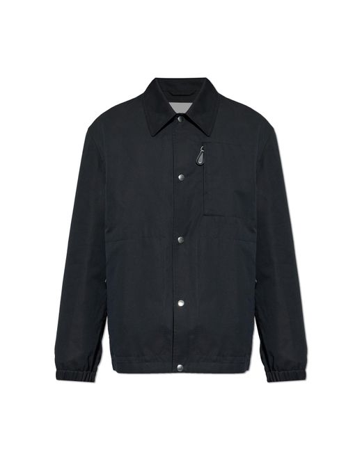 Jil Sander Blue Jacket With Detachable Sleeves for men