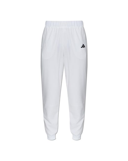 Adidas Originals White Sweatpants With Logo for men
