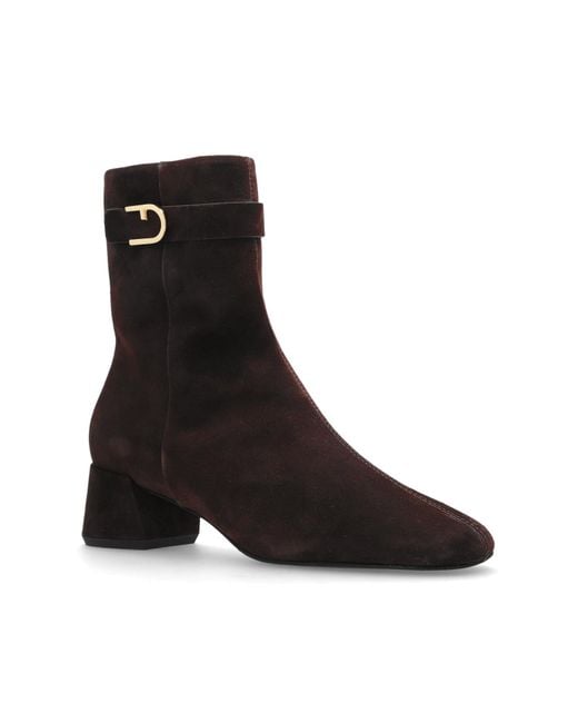 Furla Black Heeled Ankle Boots 'Chic'