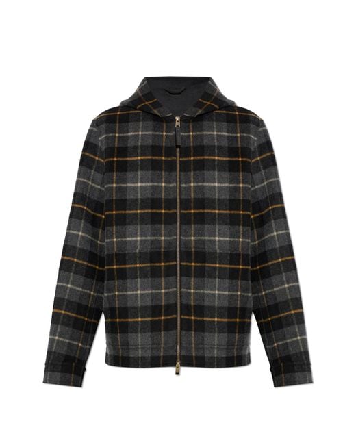 Woolrich Black Hooded Jacket for men