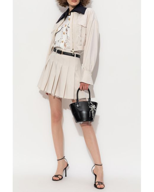 Self-Portrait Natural Jacket With Lace Inserts