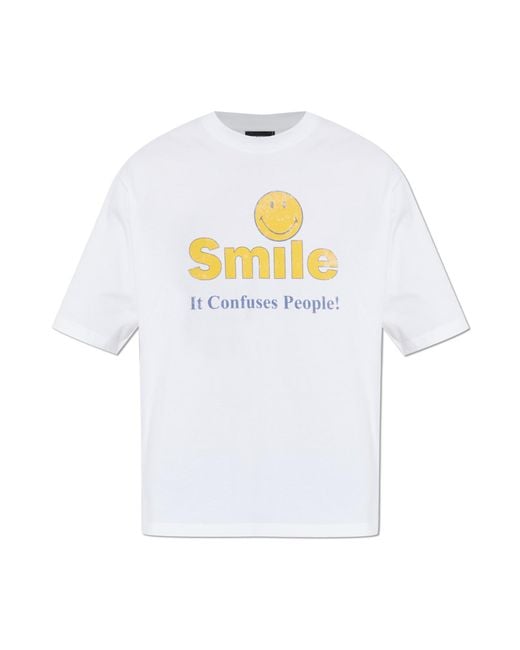 DSquared² White T-Shirt With Print for men