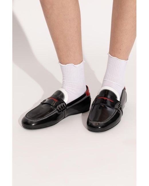 Marni Black Leather Loafers