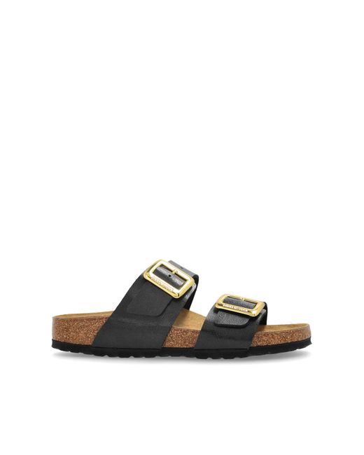 Birkenstock Pink Slides Sydney Cushion Buckle