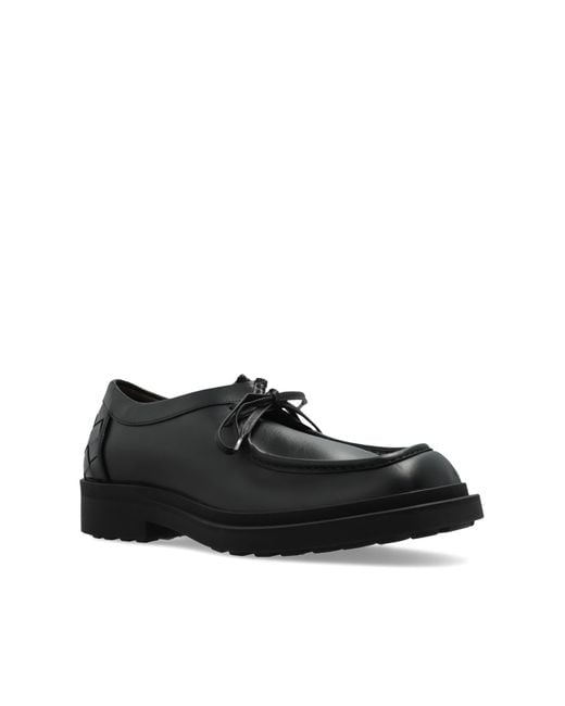 Bottega Veneta Black Leather Shoes 'Ben' for men