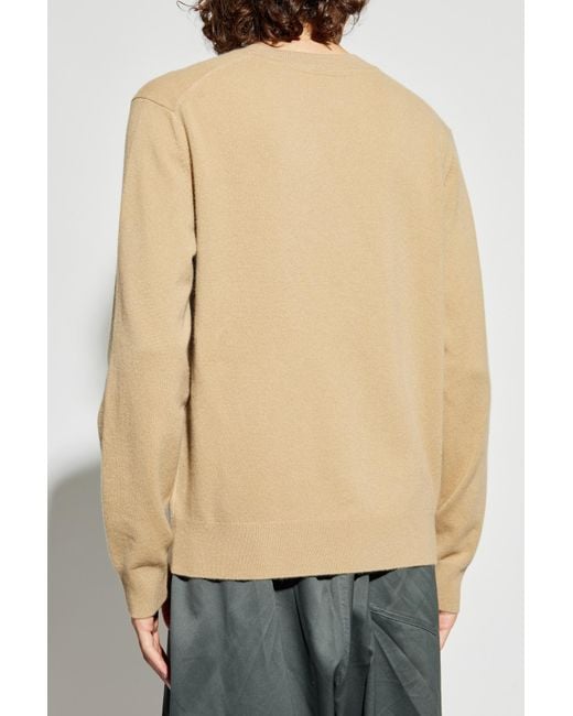 Burberry Natural Cashmere Sweater for men